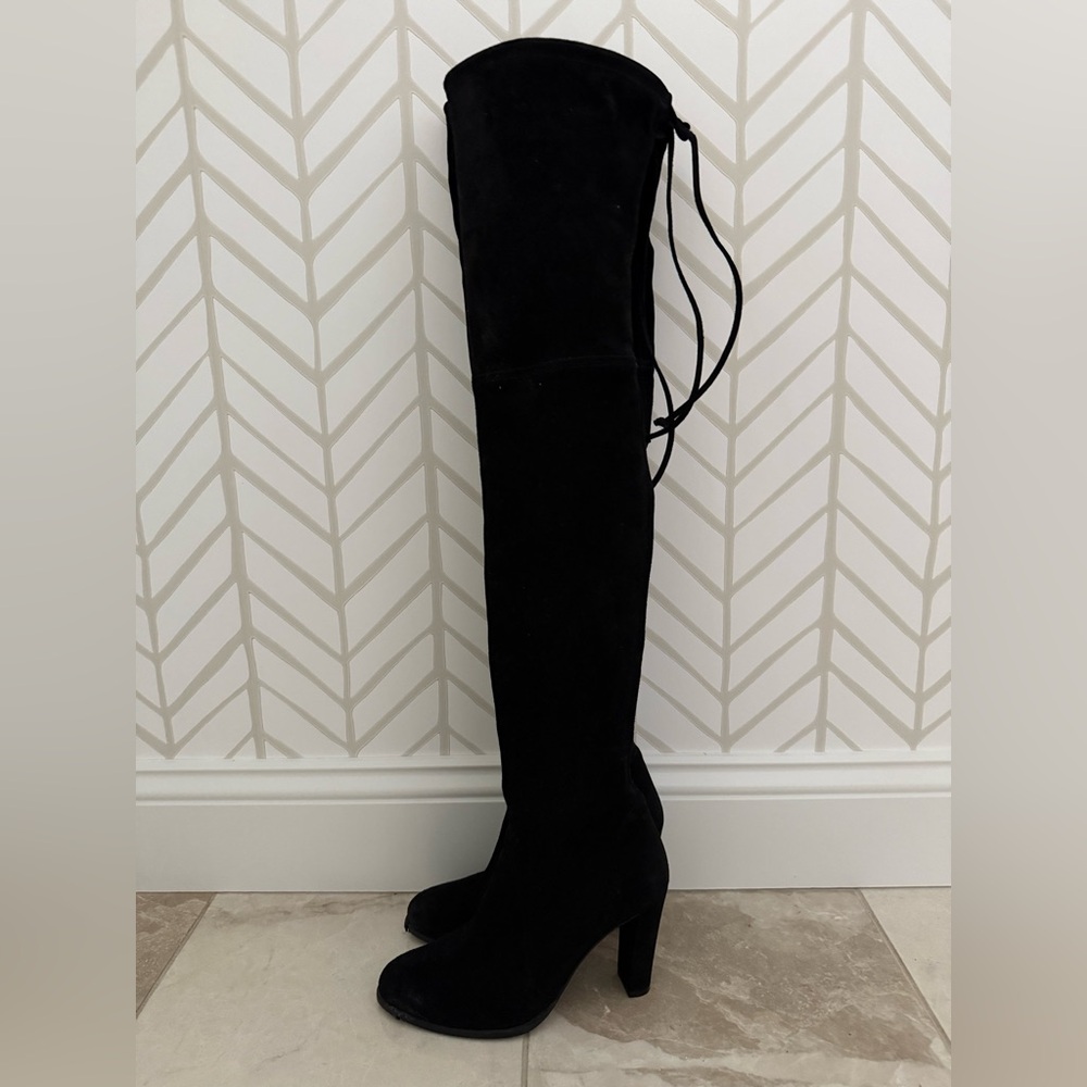 Stuart Weitzman Elegant Black Over-the-Knee Boots